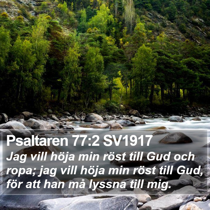 Psaltaren 77:2 SV1917 Bible Study