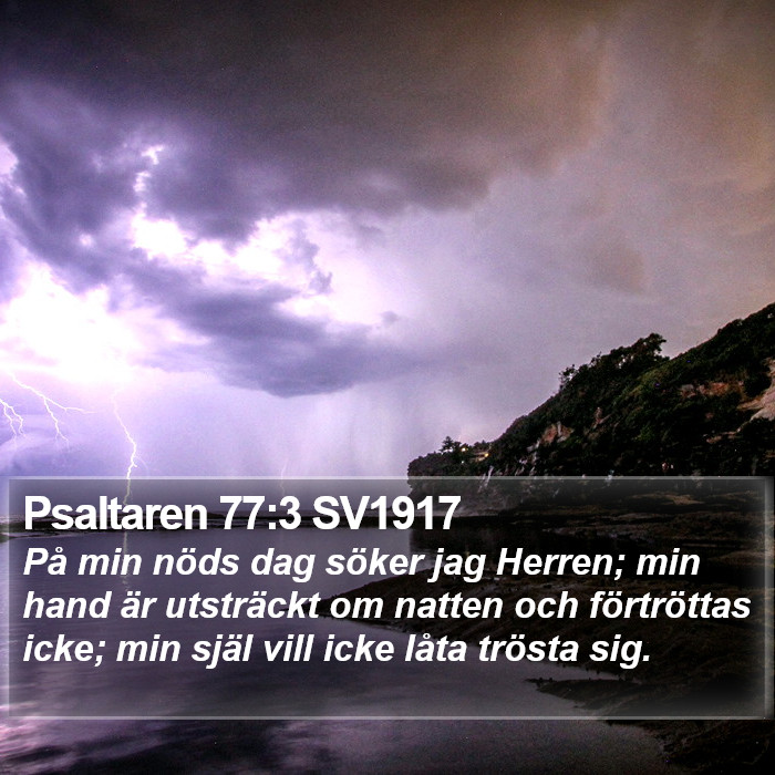 Psaltaren 77:3 SV1917 Bible Study