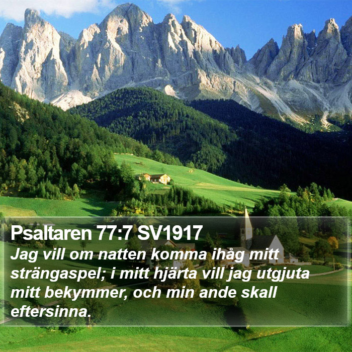 Psaltaren 77:7 SV1917 Bible Study