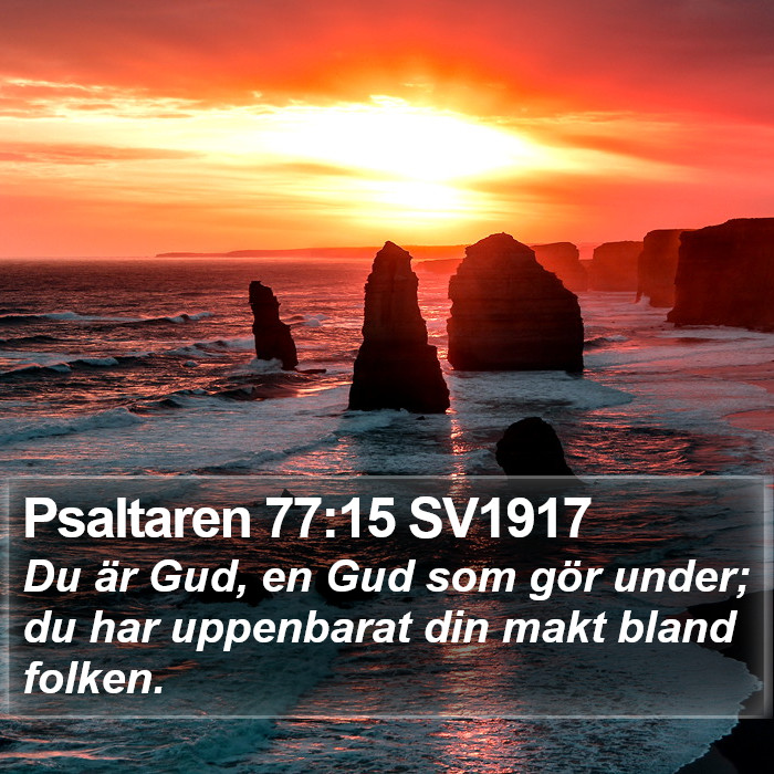 Psaltaren 77:15 SV1917 Bible Study