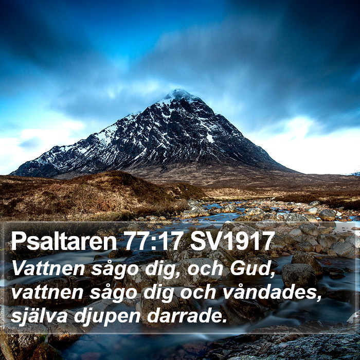 Psaltaren 77:17 SV1917 Bible Study