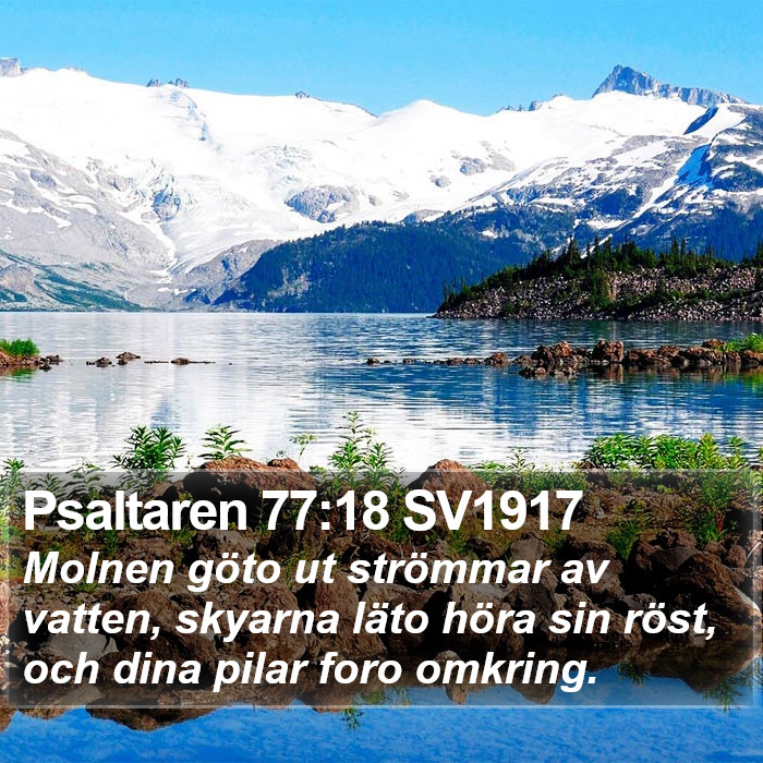 Psaltaren 77:18 SV1917 Bible Study