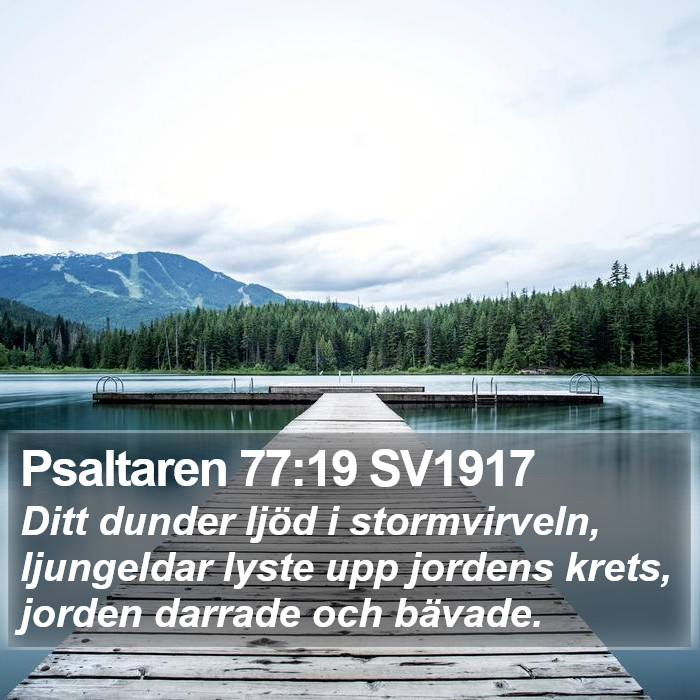 Psaltaren 77:19 SV1917 Bible Study