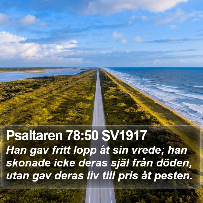 Psaltaren 78:50 SV1917 Bible Study
