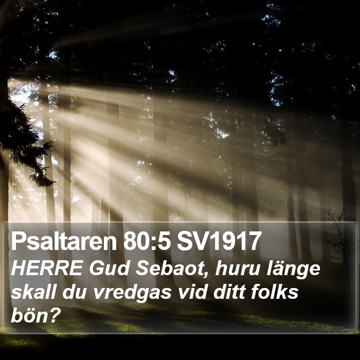 Psaltaren 80:5 SV1917 Bible Study