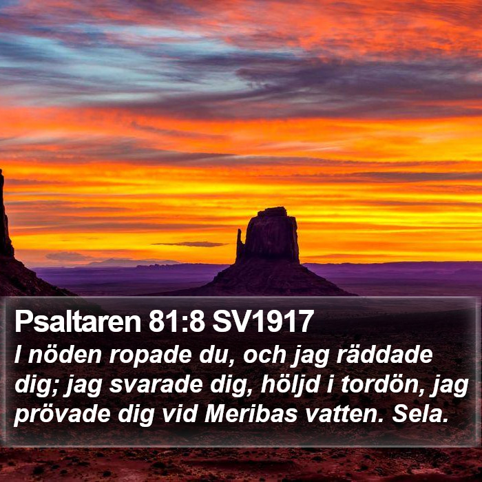 Psaltaren 81:8 SV1917 Bible Study