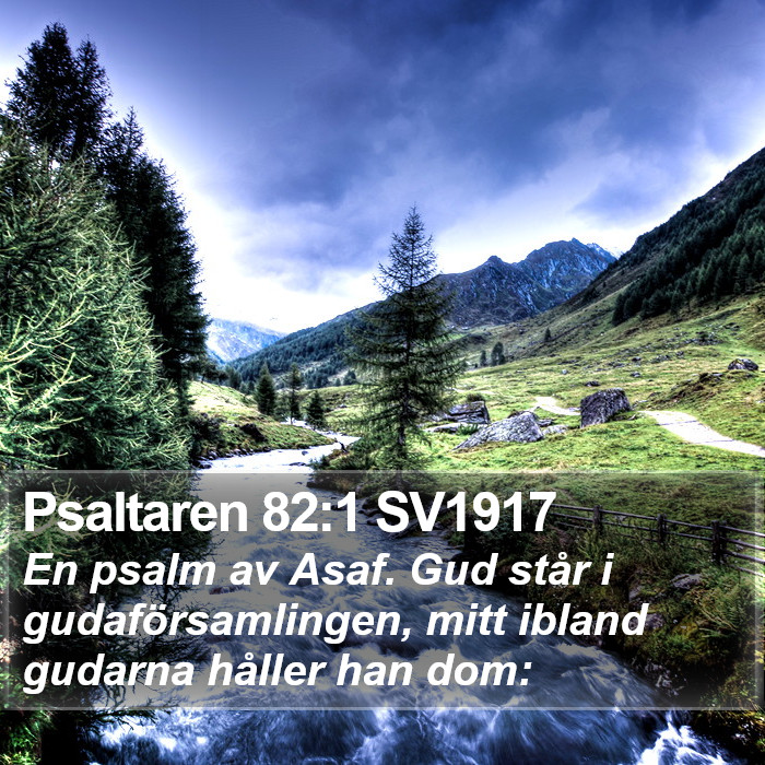 Psaltaren 82:1 SV1917 Bible Study