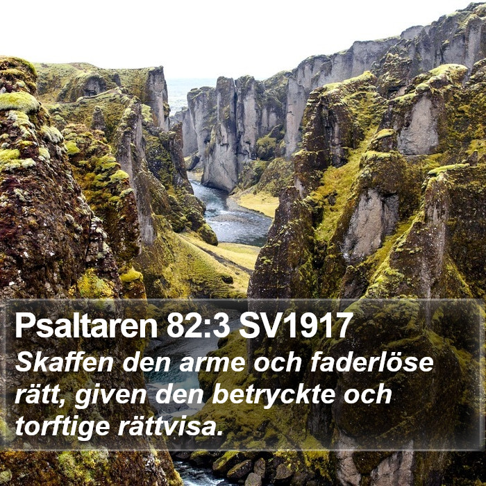 Psaltaren 82:3 SV1917 Bible Study