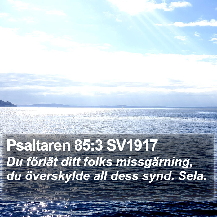 Psaltaren 85:3 SV1917 Bible Study