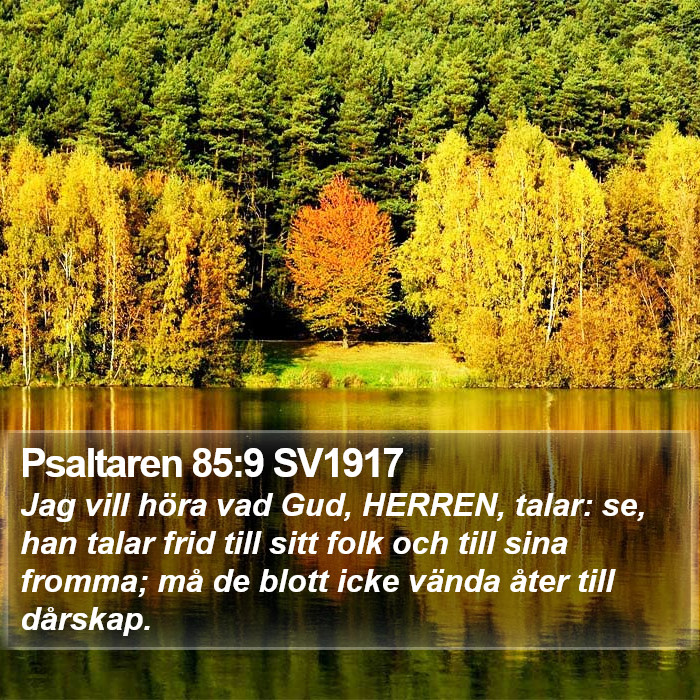 Psaltaren 85:9 SV1917 Bible Study