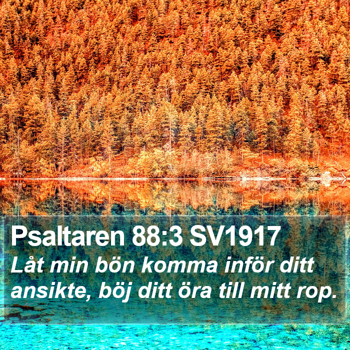 Psaltaren 88:3 SV1917 Bible Study