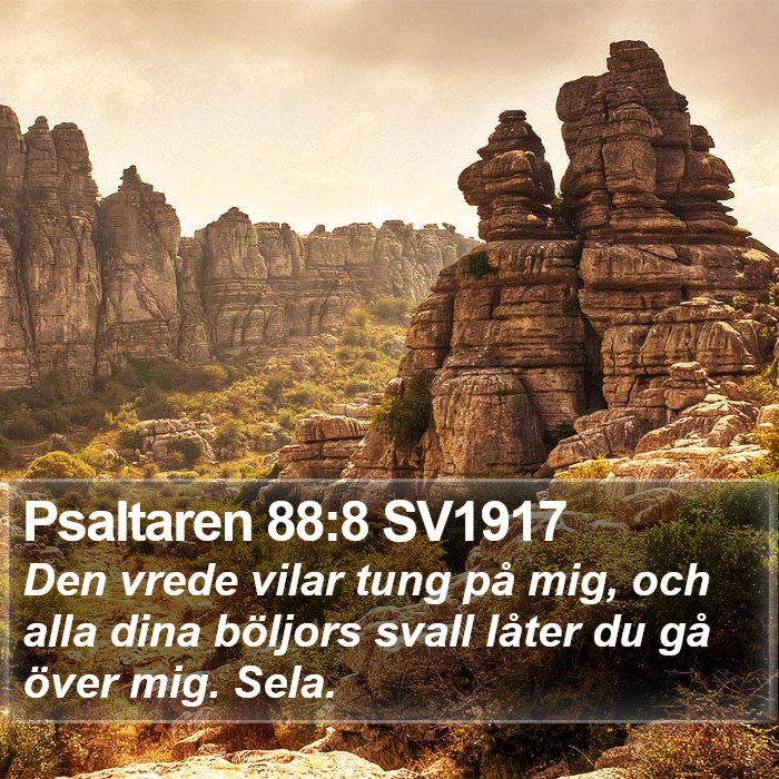 Psaltaren 88:8 SV1917 Bible Study