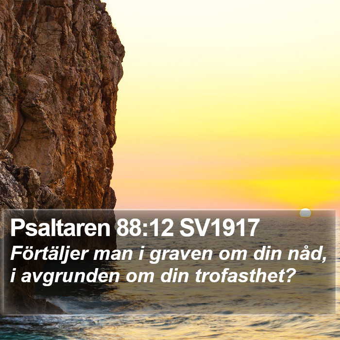 Psaltaren 88:12 SV1917 Bible Study