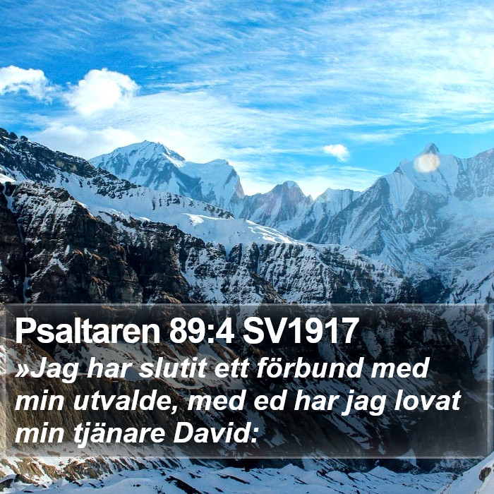 Psaltaren 89:4 SV1917 Bible Study