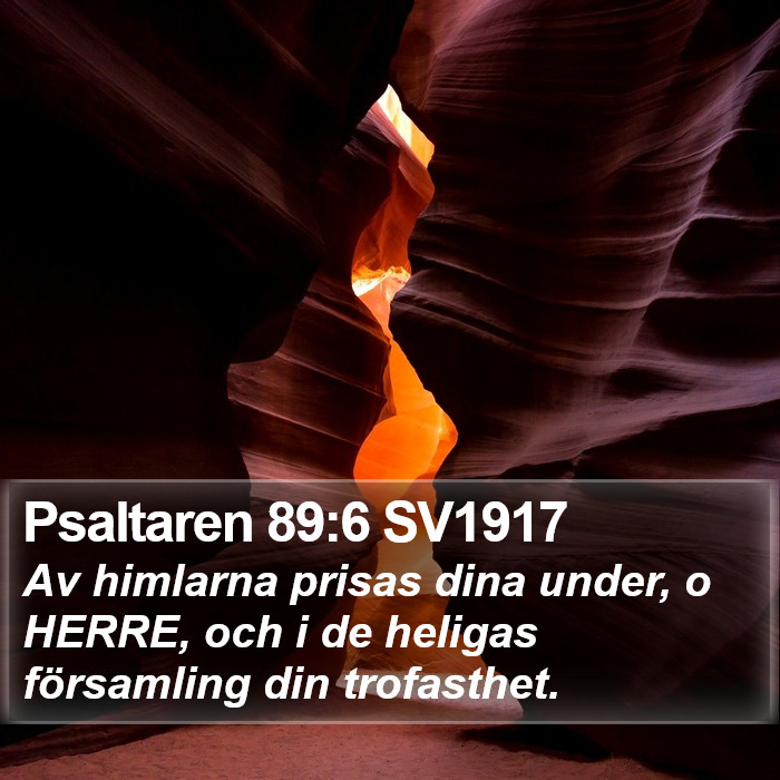 Psaltaren 89:6 SV1917 Bible Study