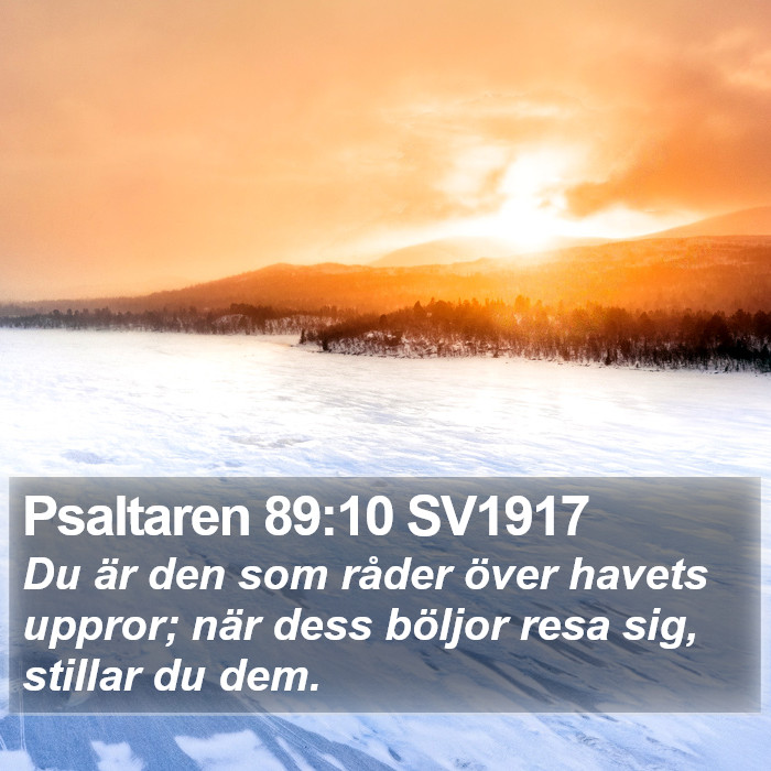 Psaltaren 89:10 SV1917 Bible Study