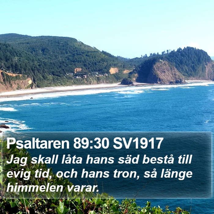 Psaltaren 89:30 SV1917 Bible Study