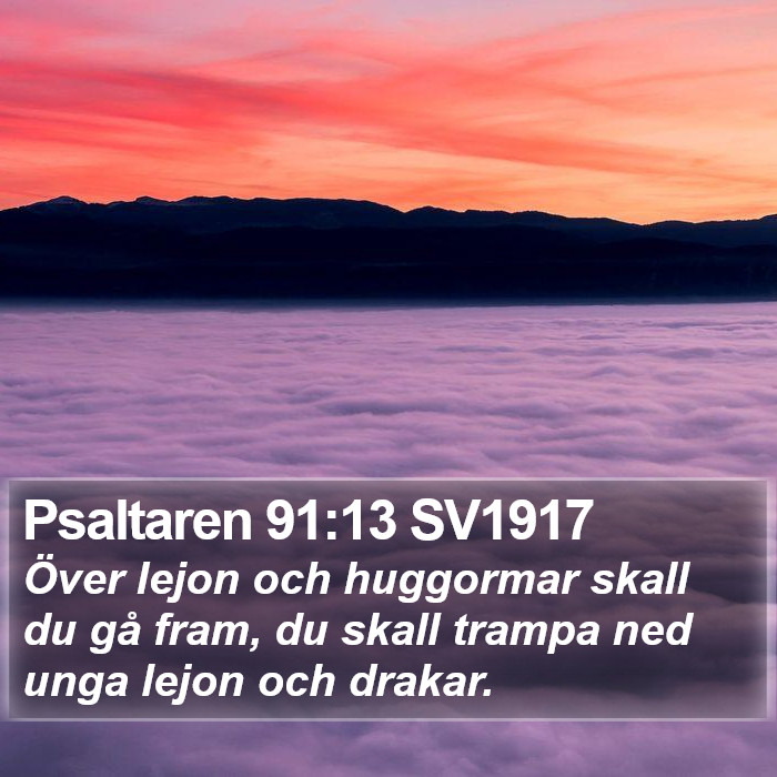 Psaltaren 91:13 SV1917 Bible Study