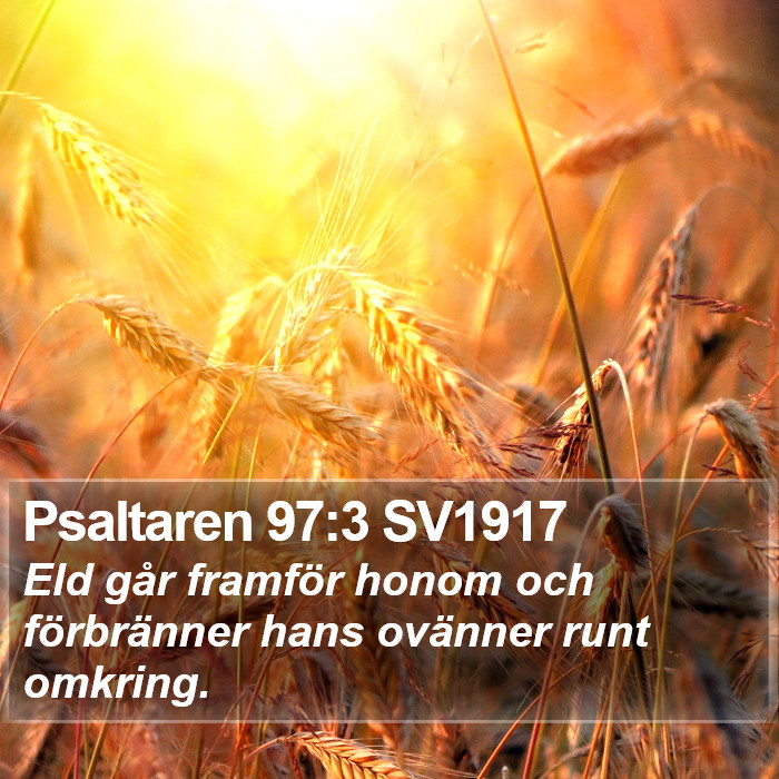 Psaltaren 97:3 SV1917 Bible Study