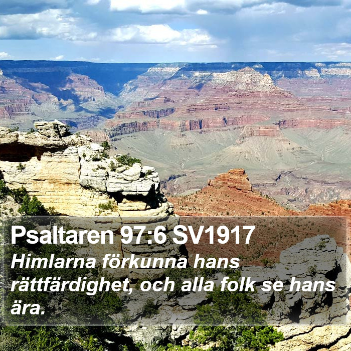 Psaltaren 97:6 SV1917 Bible Study