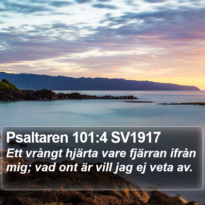 Psaltaren 101:4 SV1917 Bible Study