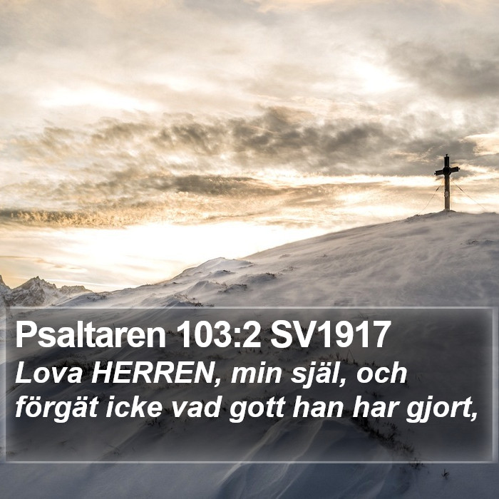 Psaltaren 103:2 SV1917 Bible Study