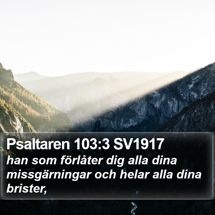 Psaltaren 103:3 SV1917 Bible Study