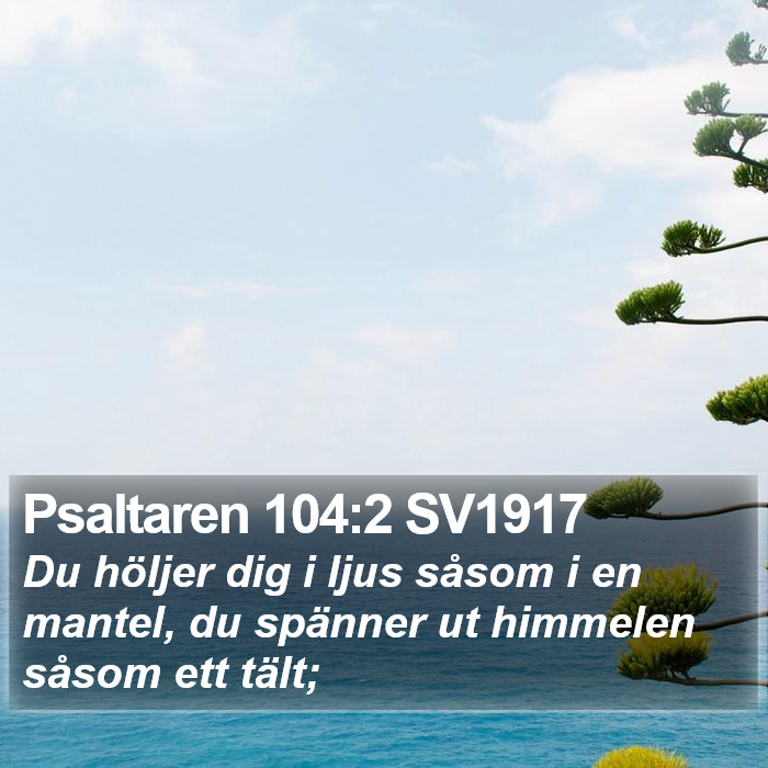 Psaltaren 104:2 SV1917 Bible Study