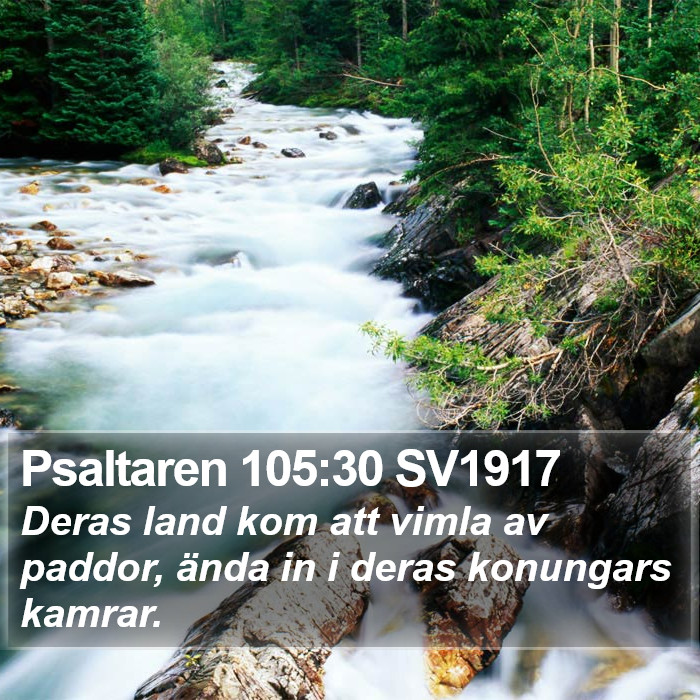 Psaltaren 105:30 SV1917 Bible Study