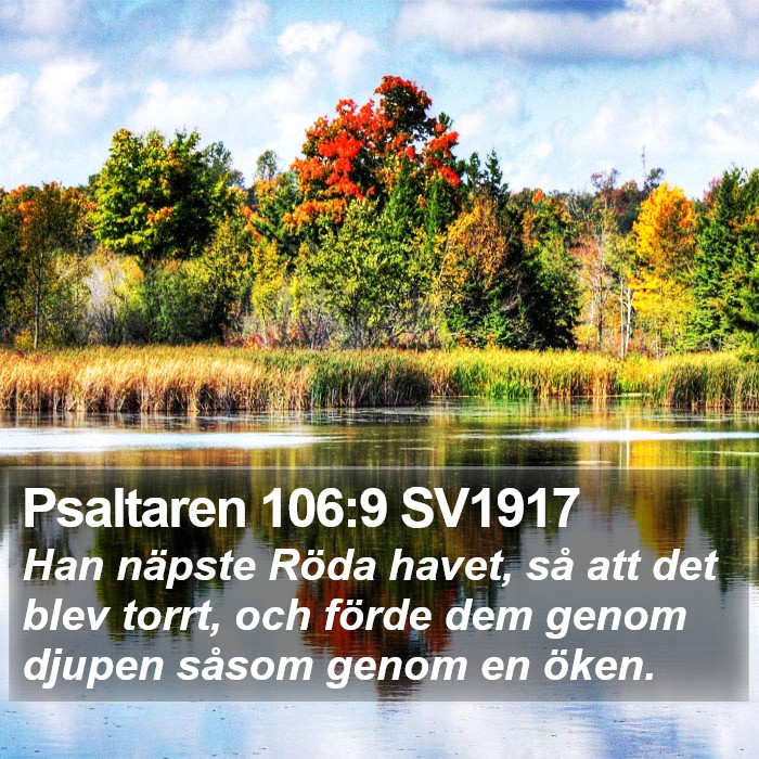 Psaltaren 106:9 SV1917 Bible Study