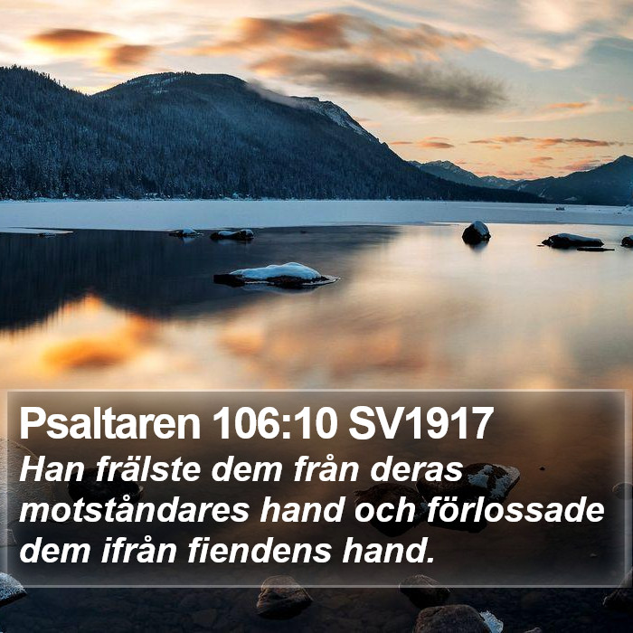 Psaltaren 106:10 SV1917 Bible Study