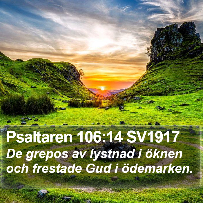 Psaltaren 106:14 SV1917 Bible Study