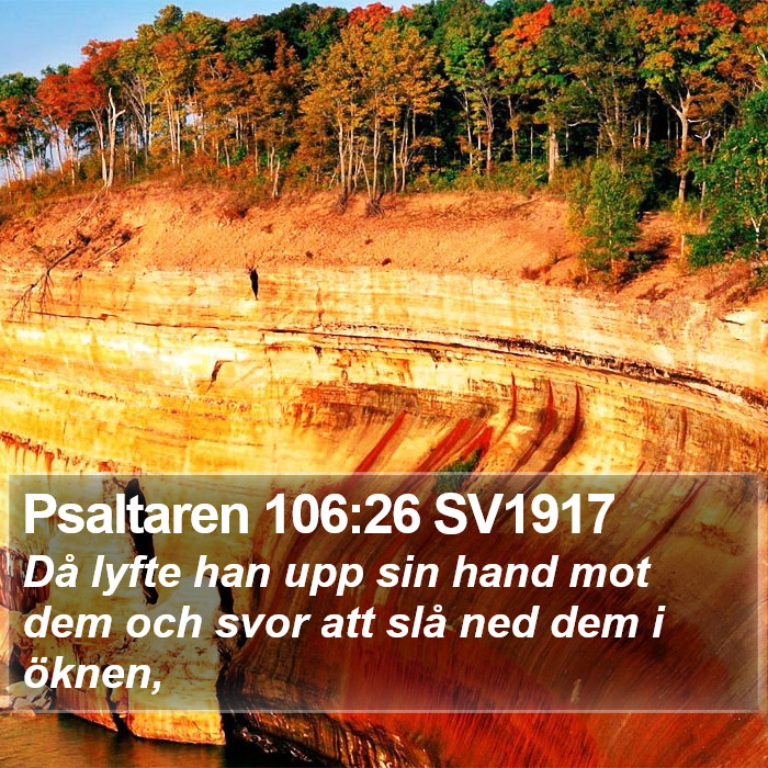 Psaltaren 106:26 SV1917 Bible Study