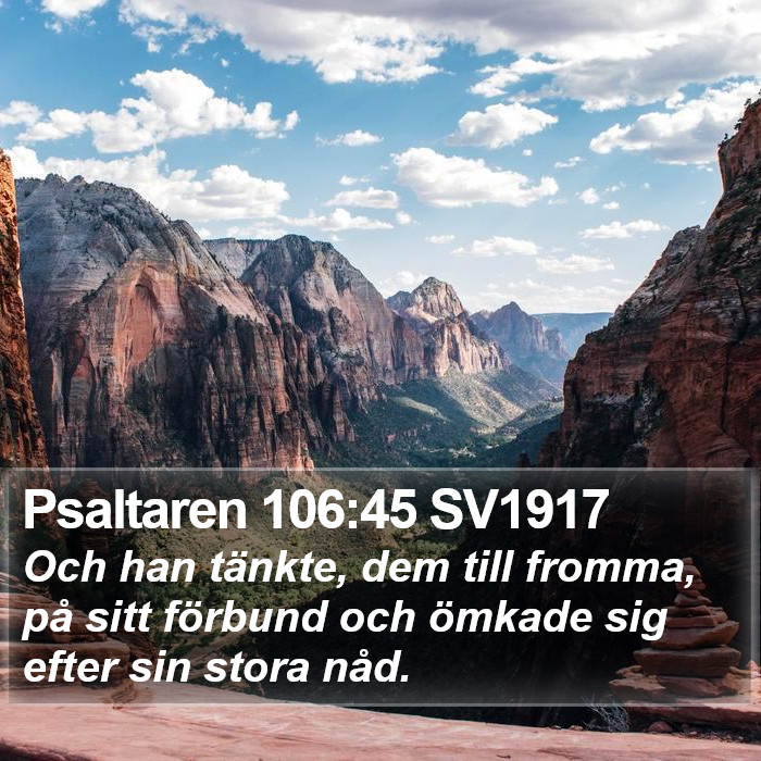 Psaltaren 106:45 SV1917 Bible Study
