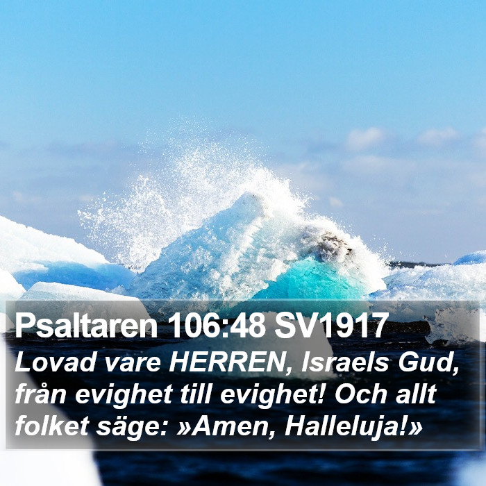 Psaltaren 106:48 SV1917 Bible Study