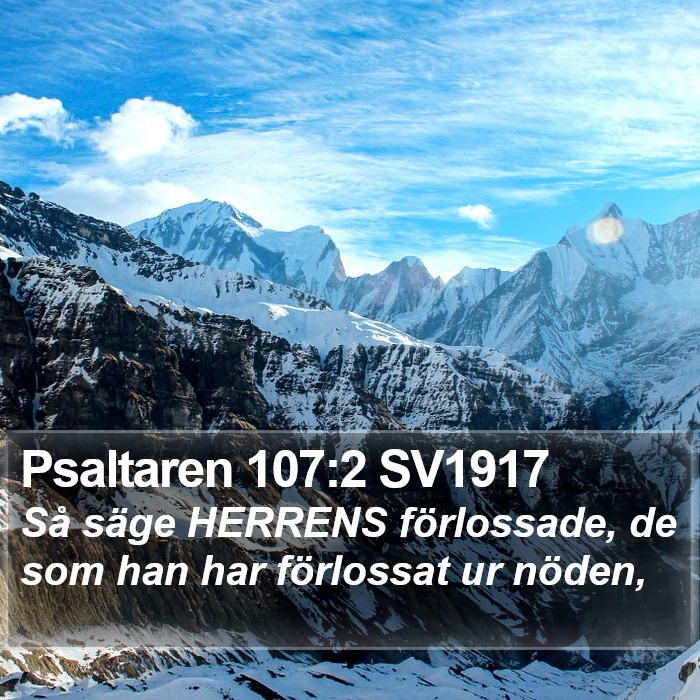 Psaltaren 107:2 SV1917 Bible Study