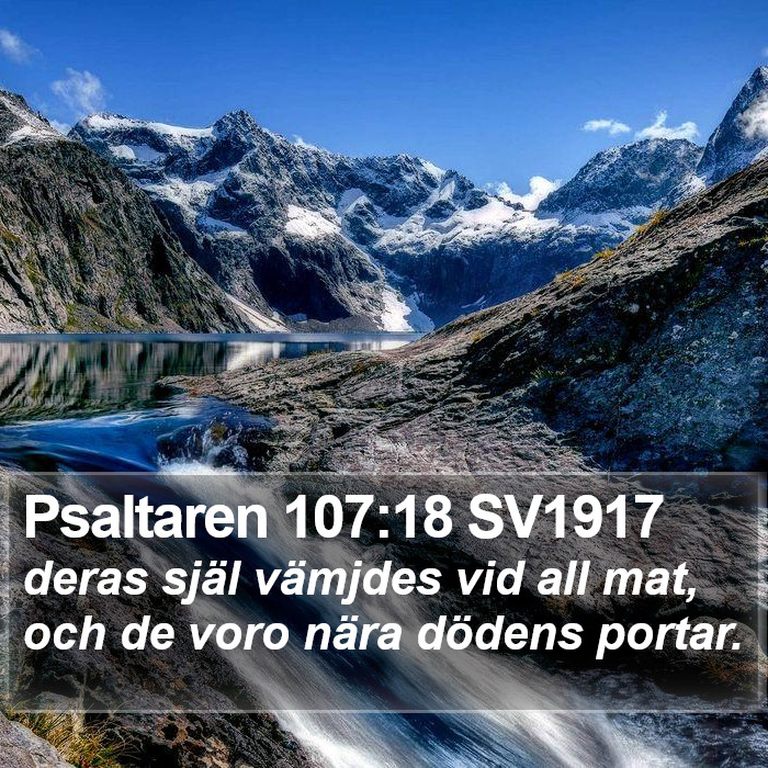 Psaltaren 107:18 SV1917 Bible Study