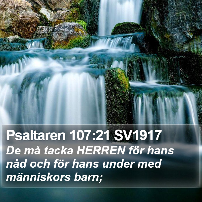 Psaltaren 107:21 SV1917 Bible Study