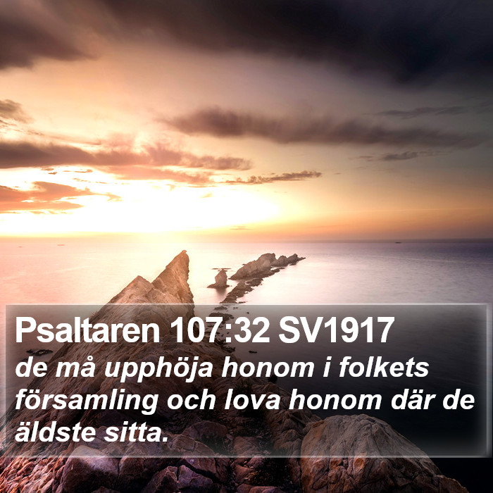 Psaltaren 107:32 SV1917 Bible Study