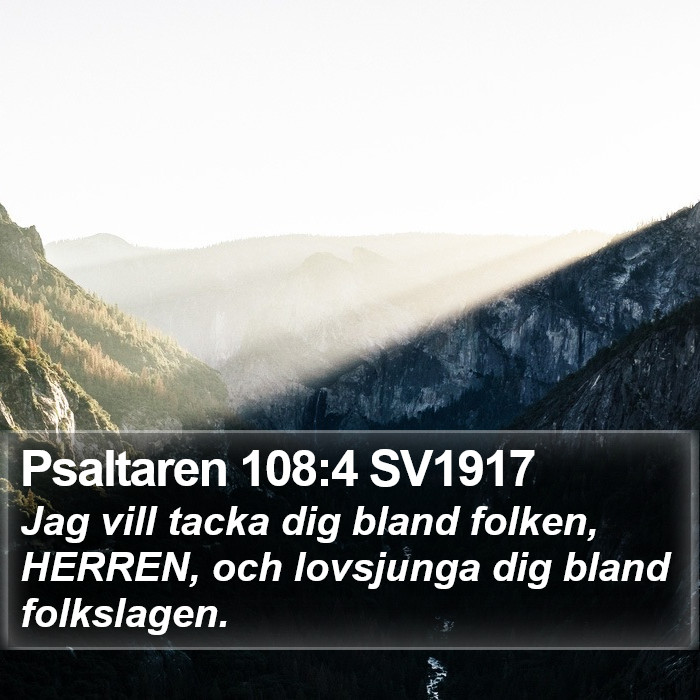 Psaltaren 108:4 SV1917 Bible Study