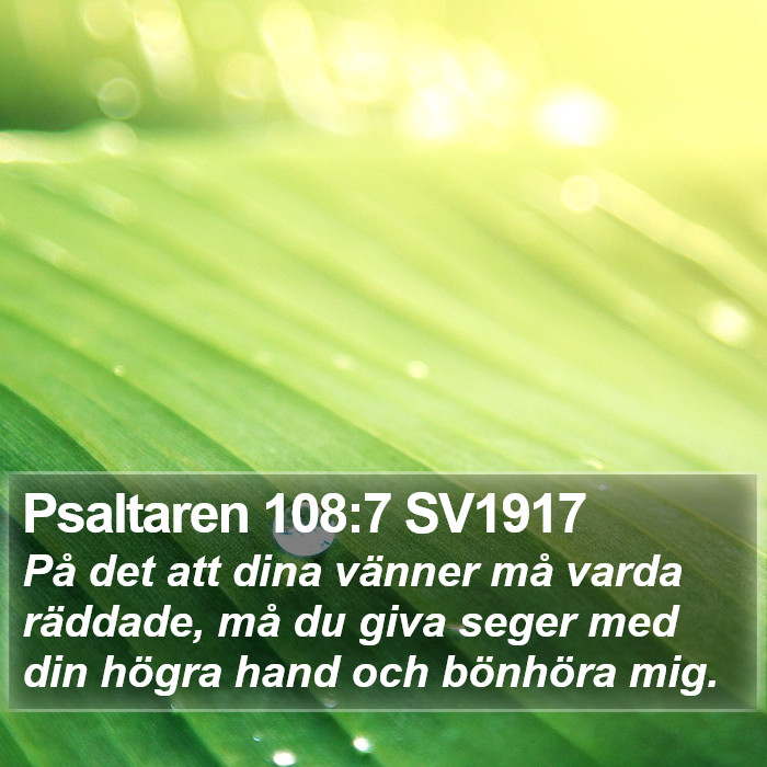 Psaltaren 108:7 SV1917 Bible Study