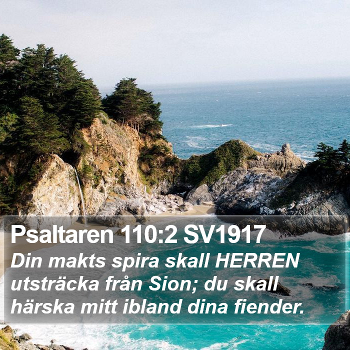 Psaltaren 110:2 SV1917 Bible Study