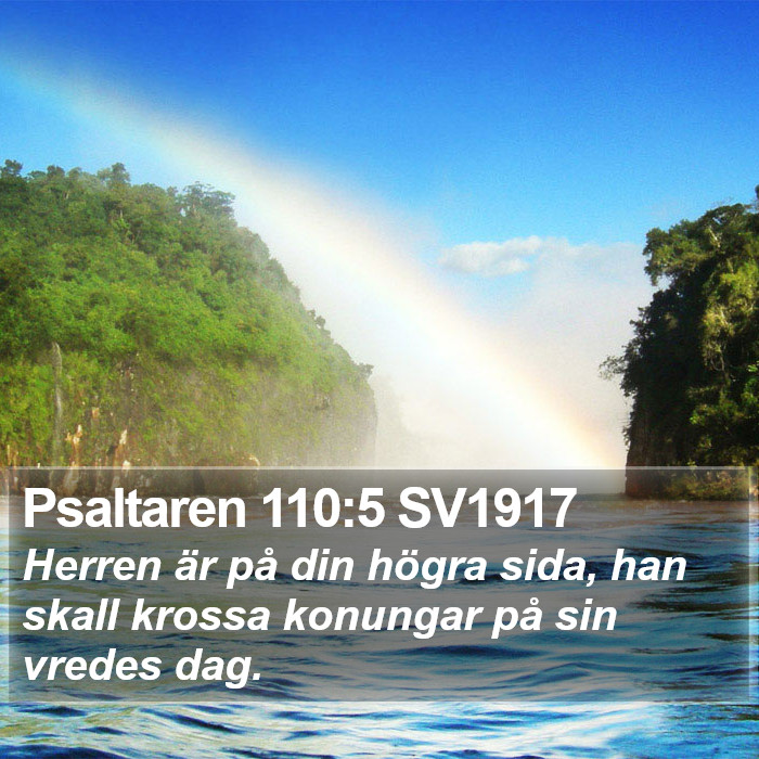 Psaltaren 110:5 SV1917 Bible Study