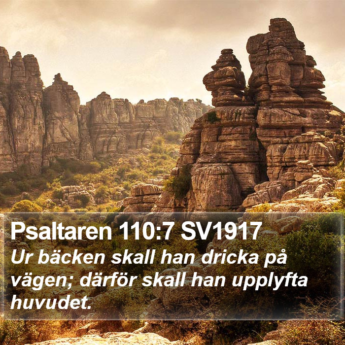 Psaltaren 110:7 SV1917 Bible Study