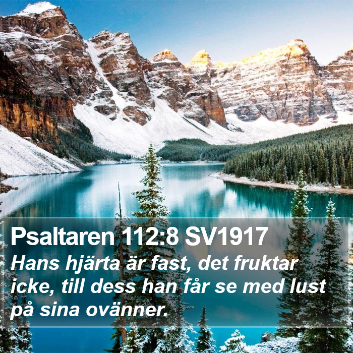 Psaltaren 112:8 SV1917 Bible Study