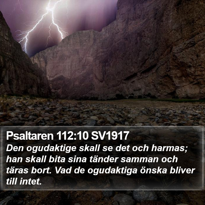 Psaltaren 112:10 SV1917 Bible Study