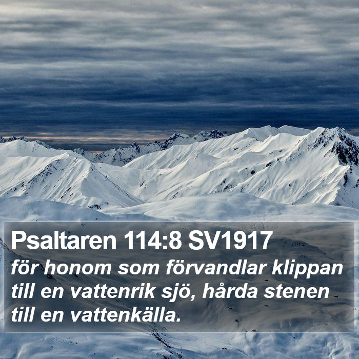 Psaltaren 114:8 SV1917 Bible Study