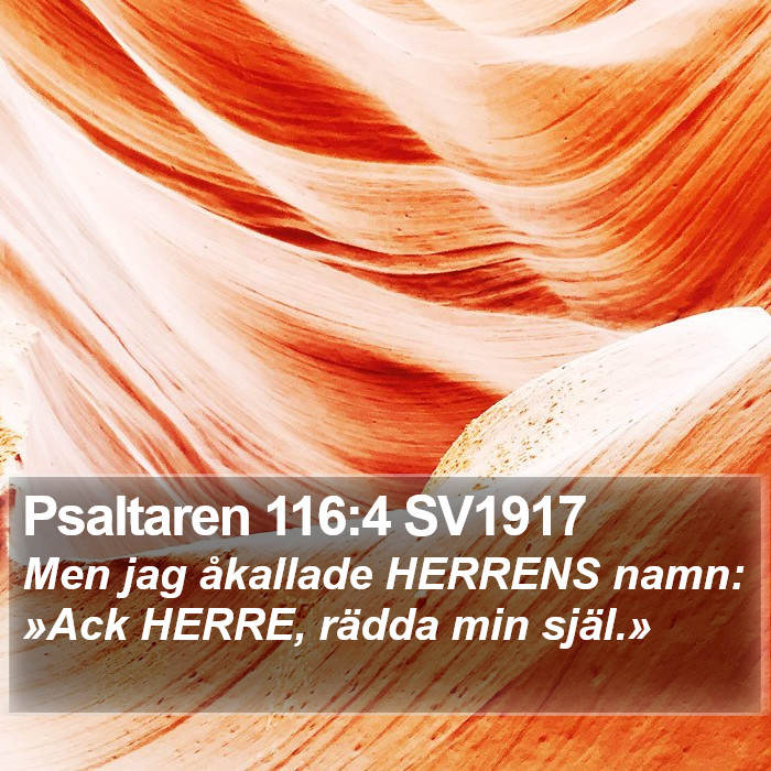 Psaltaren 116:4 SV1917 Bible Study