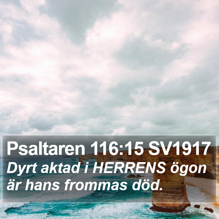 Psaltaren 116:15 SV1917 Bible Study