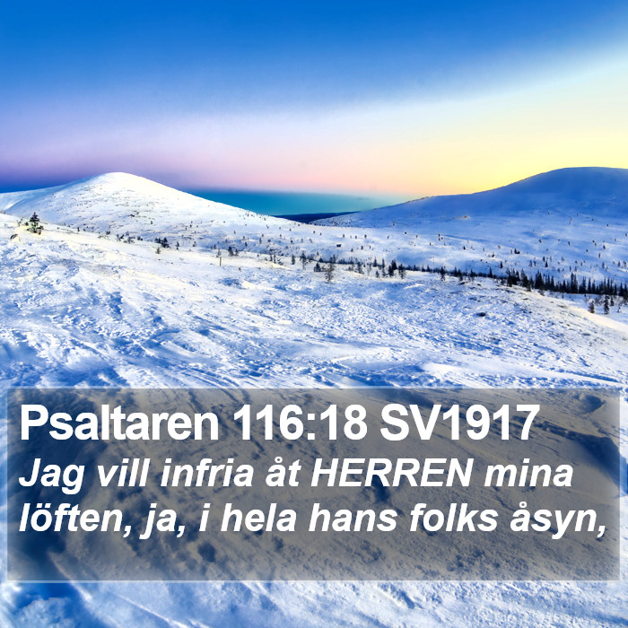 Psaltaren 116:18 SV1917 Bible Study